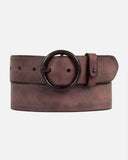 Pip | Vintage Round Buckle Leather Belt