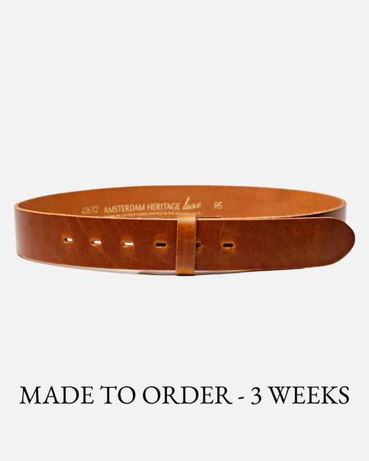 Mia | Camel Smooth Leather Belt Strap