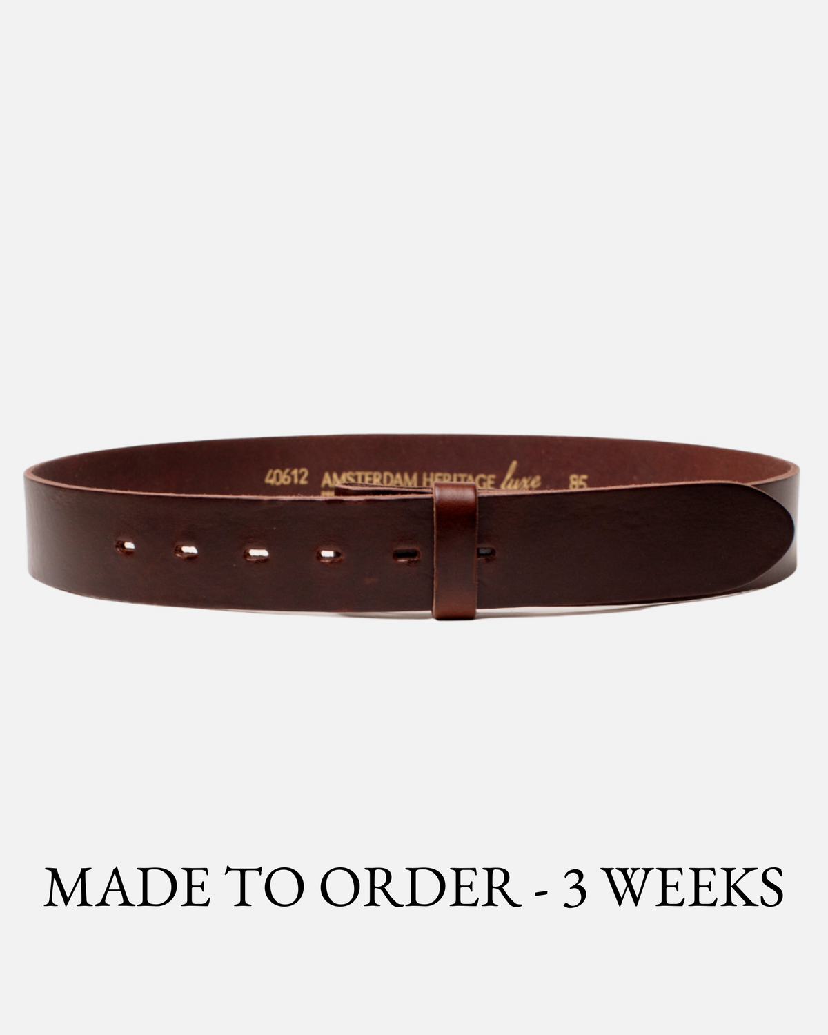 Mia | Brown Smooth Leather Belt Strap