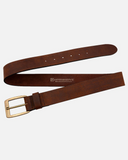 Robyn | Classic Vintage Gold Buckle Leather Belt for Jeans